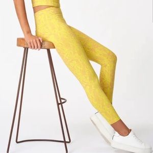 Sweaty Betty Flatter Me Jacquard 7/8 Workout Leggings Size XS